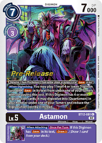 Astamon [BT12-081] [Across Time Pre-Release Cards] - Destination Retro