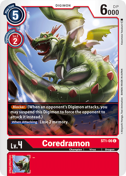 Coredramon [ST1-06] [Starter Deck: Gaia Red] - Destination Retro