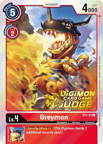 Greymon [ST1-07] (Judge Pack 1) [Starter Deck: Gaia Red Promos] - Destination Retro