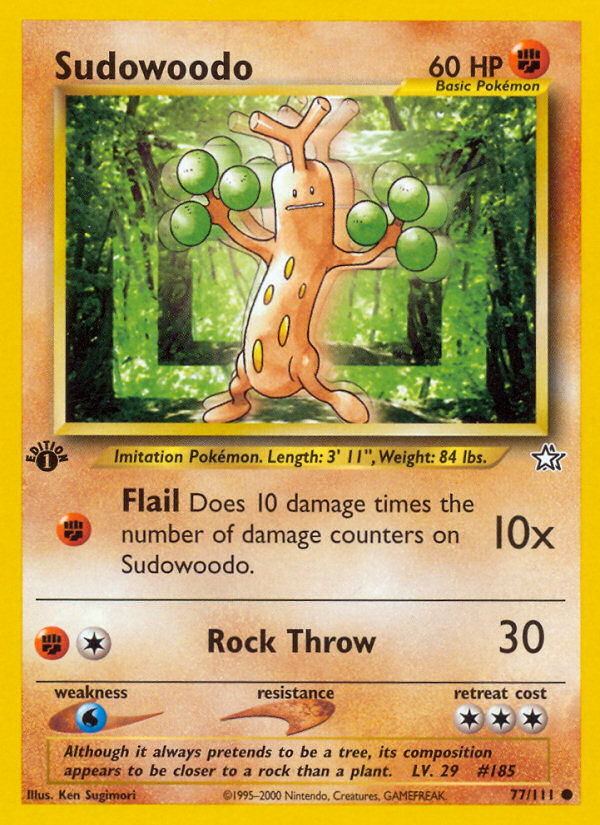 Sudowoodo (77/111) [Neo Genesis 1st Edition] - Destination Retro