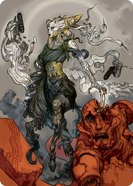 Tamiyo, Compleated Sage Art Card [Kamigawa: Neon Dynasty Art Series] - Destination Retro