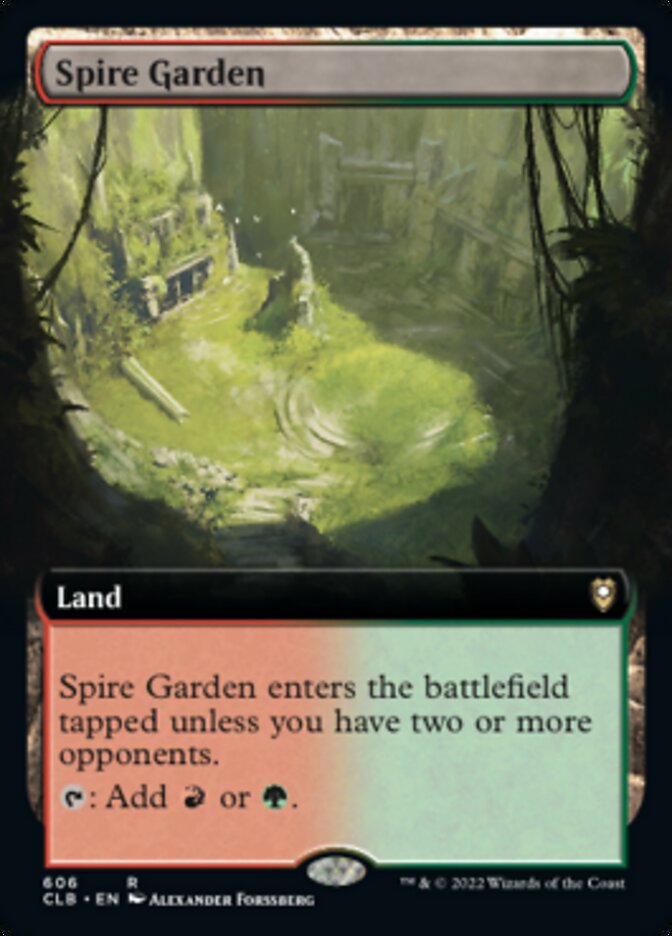 Spire Garden (Extended Art) [Commander Legends: Battle for Baldur's Gate] - Destination Retro