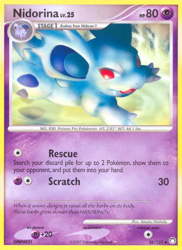 Nidorina (56/123) [Diamond & Pearl: Mysterious Treasures] - Destination Retro