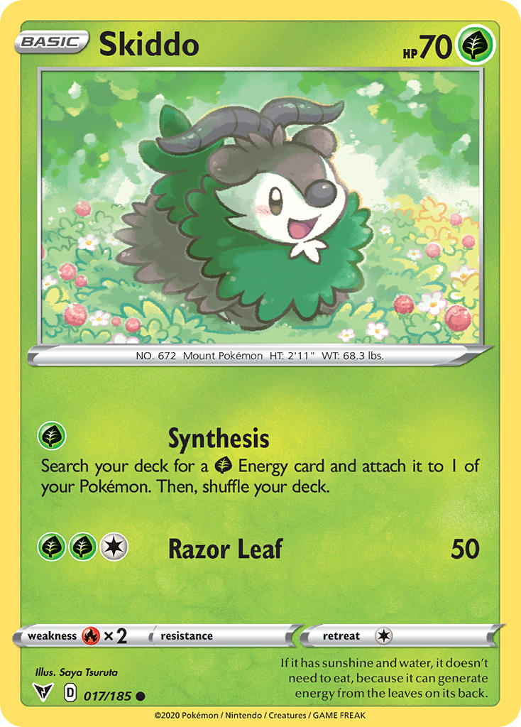 Skiddo (17) [Sword & Shield: Vivid Voltage] - Destination Retro