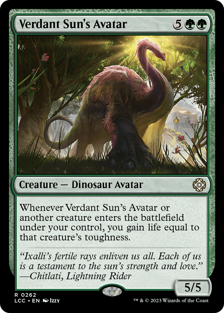 Verdant Sun's Avatar [The Lost Caverns of Ixalan Commander] - Destination Retro