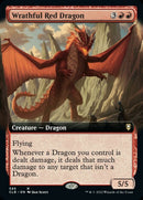 Wrathful Red Dragon (Extended Art) [Commander Legends: Battle for Baldur's Gate] - Destination Retro