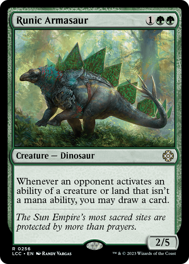 Runic Armasaur [The Lost Caverns of Ixalan Commander] - Destination Retro
