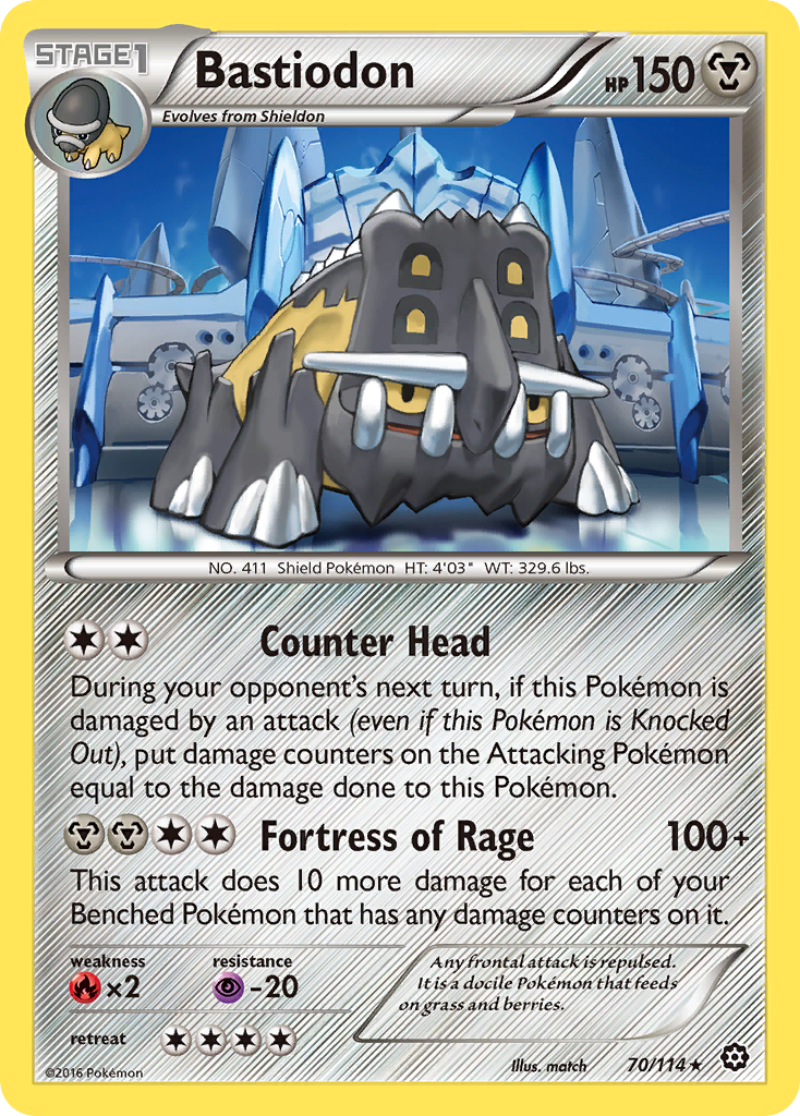 Bastiodon (70/114) [XY: Steam Siege] - Destination Retro
