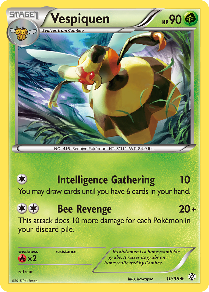 Vespiquen (10/98) [XY: Ancient Origins] - Destination Retro