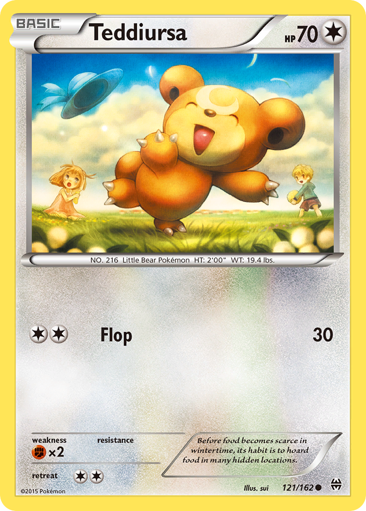 Teddiursa (121/162) [XY: BREAKthrough] - Destination Retro