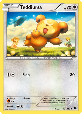 Teddiursa (121/162) [XY: BREAKthrough] - Destination Retro