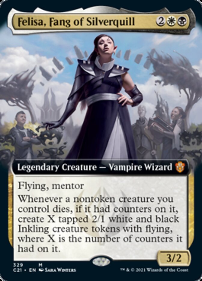 Felisa, Fang of Silverquill (Extended) [Commander 2021] - Destination Retro