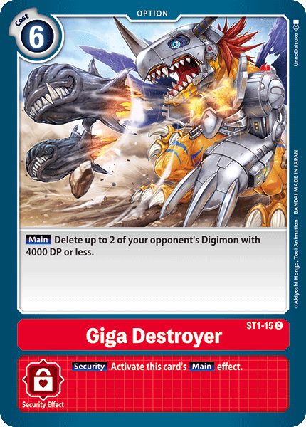 Giga Destroyer [ST1-15] [Starter Deck: Gaia Red] - Destination Retro