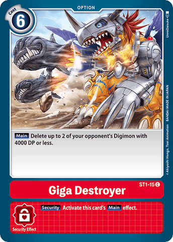 Giga Destroyer [ST1-15] [Starter Deck: Gaia Red] - Destination Retro