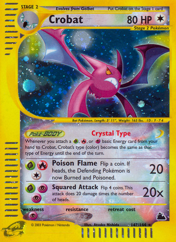 Crobat (147/144) [Skyridge] - Destination Retro