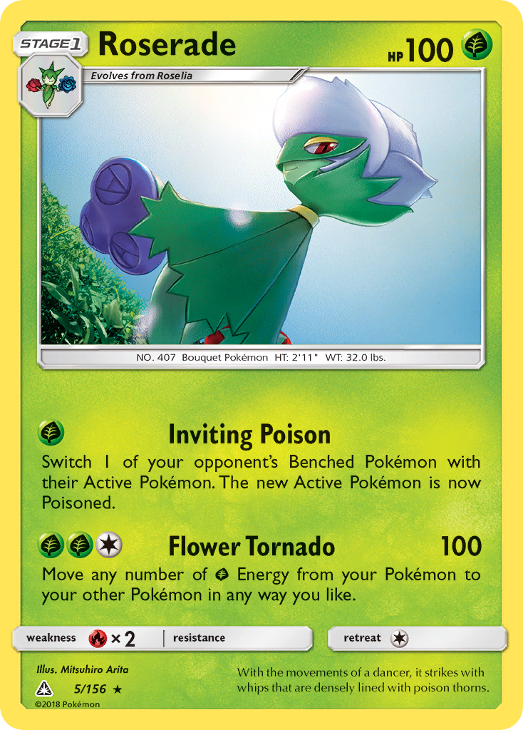 Roserade (5/156) [Sun & Moon: Ultra Prism] - Destination Retro