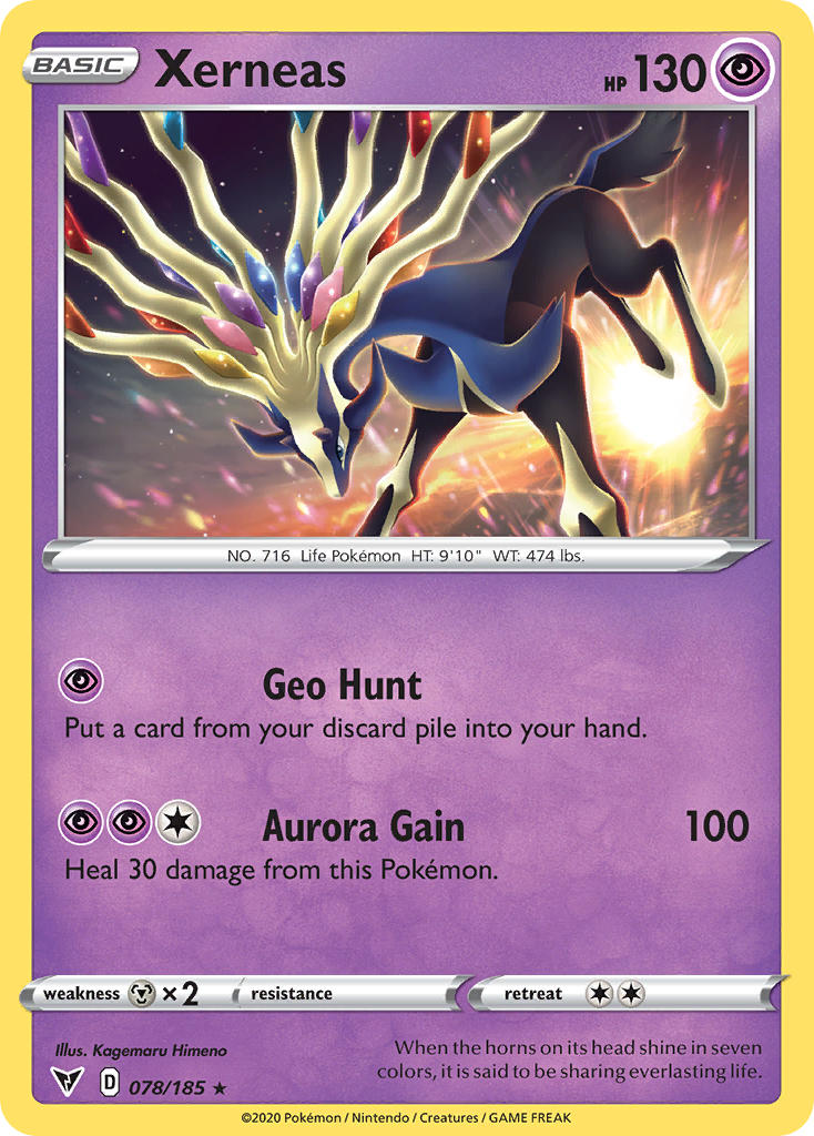 Xerneas (78) [Sword & Shield: Vivid Voltage] - Destination Retro