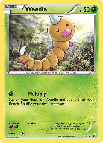 Weedle (1/160) [XY: Primal Clash] - Destination Retro