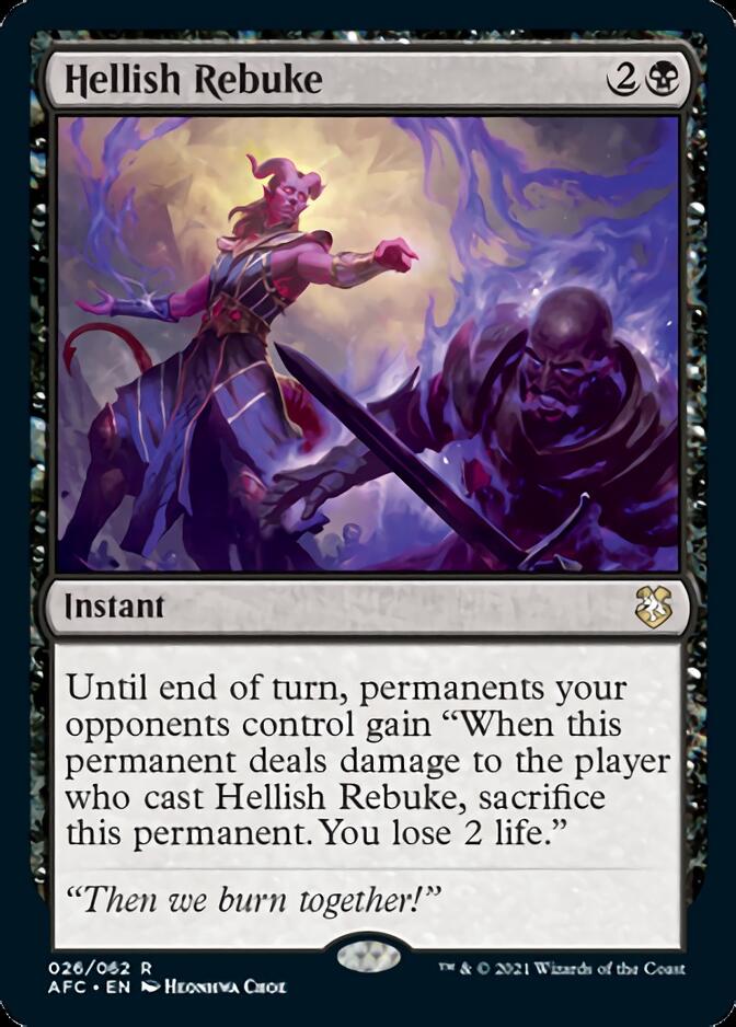 Hellish Rebuke [Dungeons & Dragons: Adventures in the Forgotten Realms Commander] - Destination Retro