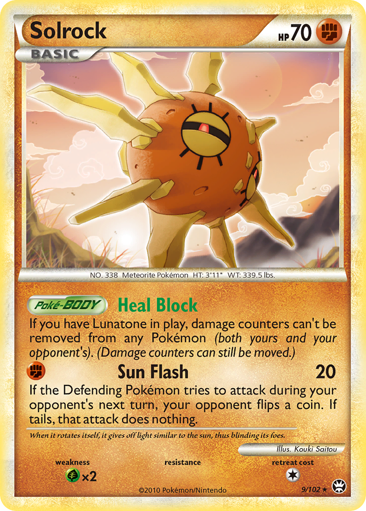 Solrock (9/102) [HeartGold & SoulSilver: Triumphant] - Destination Retro