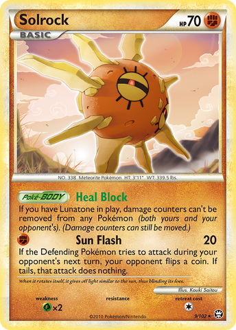 Solrock (9/102) [HeartGold & SoulSilver: Triumphant] - Destination Retro