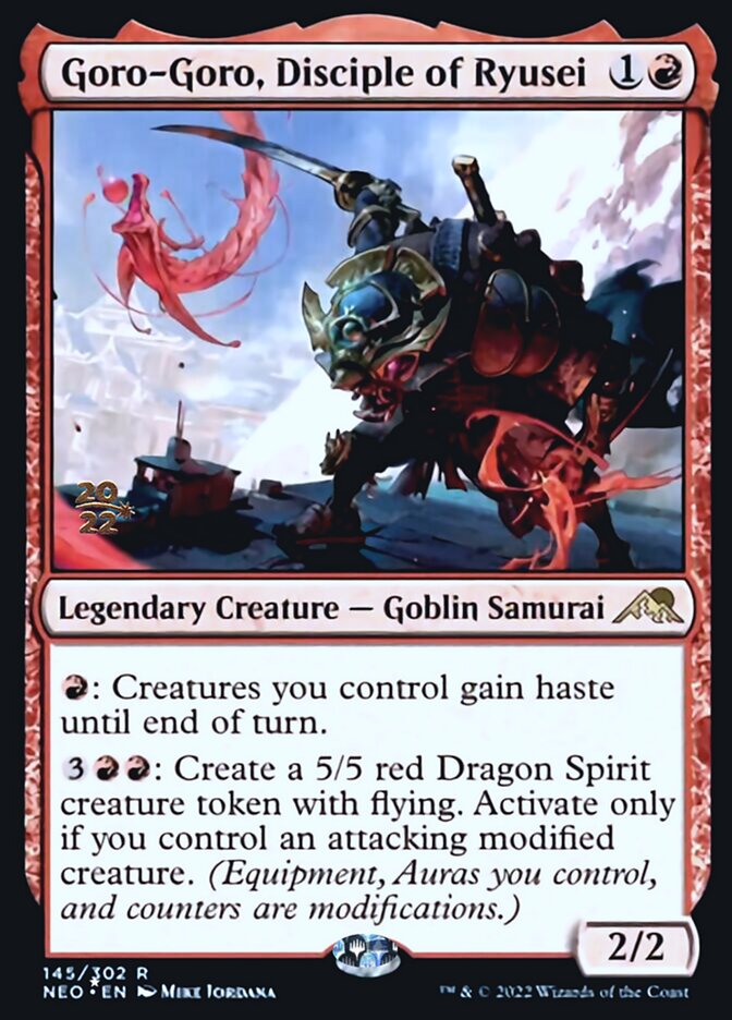 Goro-Goro, Disciple of Ryusei [Kamigawa: Neon Dynasty Prerelease Promos] - Destination Retro
