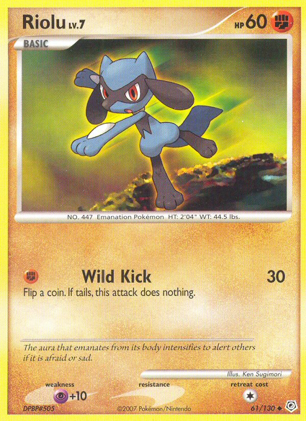 Riolu (61/130) [Diamond & Pearl: Base Set] - Destination Retro