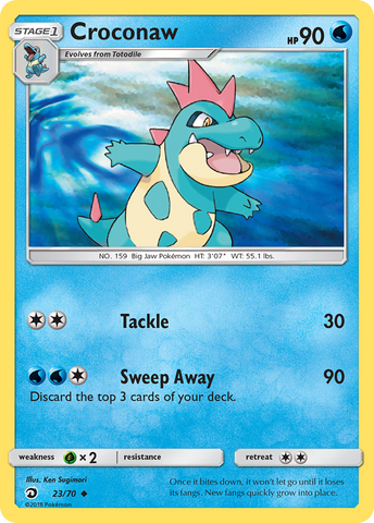 Croconaw (23/70) [Sun & Moon: Dragon Majesty] - Destination Retro