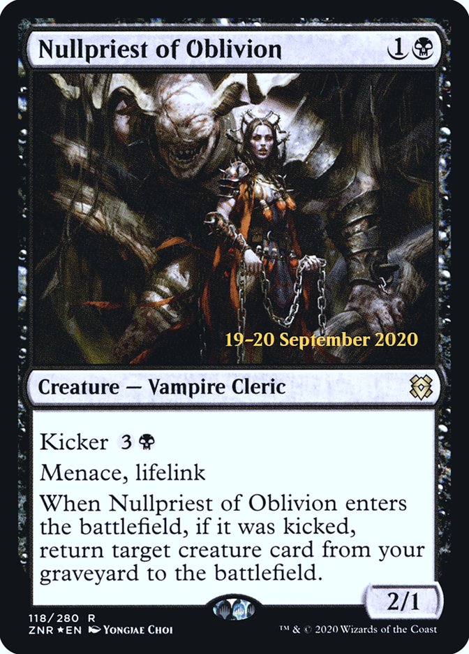 Nullpriest of Oblivion  [Zendikar Rising Prerelease Promos] - Destination Retro
