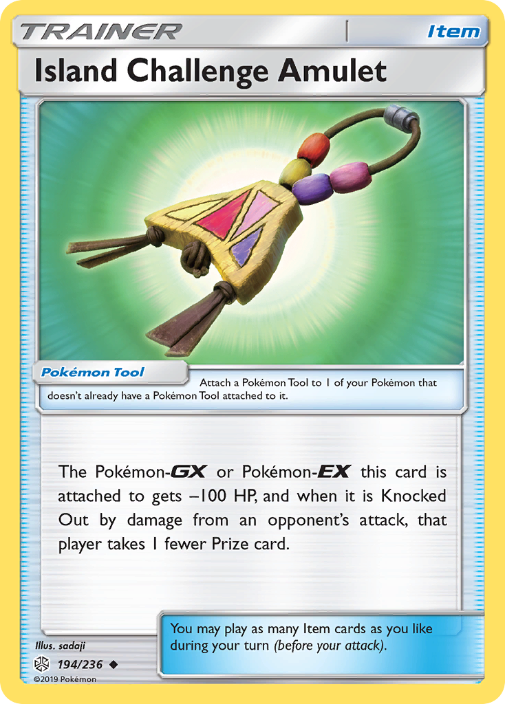Island Challenge Amulet (194/236) [Sun & Moon: Cosmic Eclipse] - Destination Retro