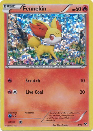 Fennekin (3/12) [Mcdonald's Promos: 2014 Collection] - Destination Retro
