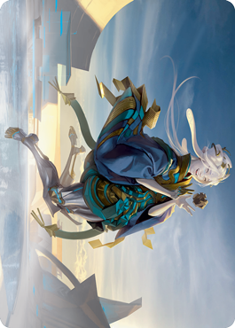 Moonfolk Puzzlemaker Art Card [Kamigawa: Neon Dynasty Art Series] - Destination Retro