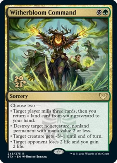 Witherbloom Command [Strixhaven: School of Mages Prerelease Promos] - Destination Retro