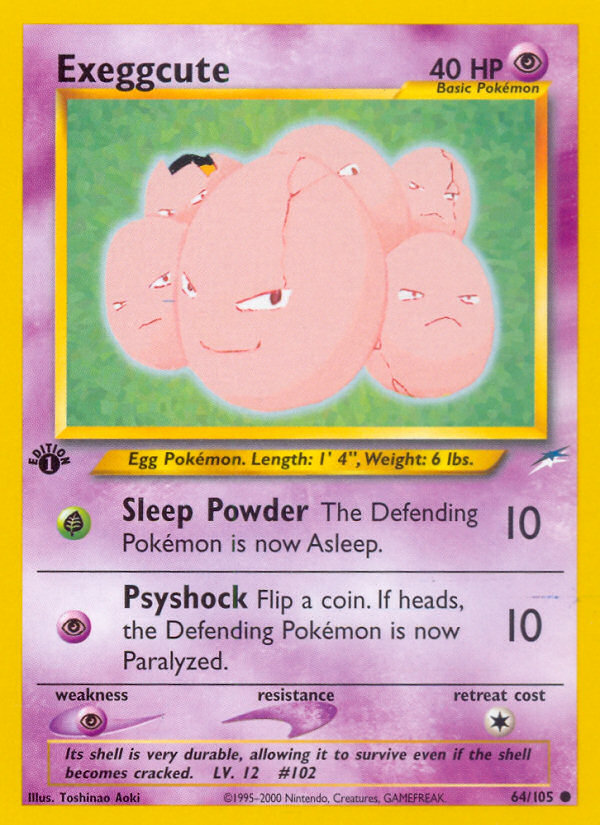 Exeggcute (64/105) [Neo Destiny 1st Edition] - Destination Retro