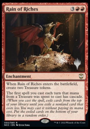 Rain of Riches (Promo Pack) [Streets of New Capenna Commander Promos] - Destination Retro