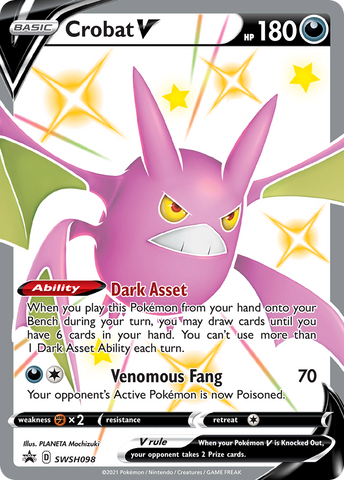 Crobat V (SWSH098) [Sword & Shield: Black Star Promos] - Destination Retro