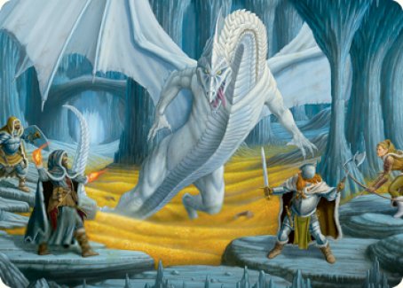 Cave of the Frost Dragon Art Card [Dungeons & Dragons: Adventures in the Forgotten Realms Art Series] - Destination Retro