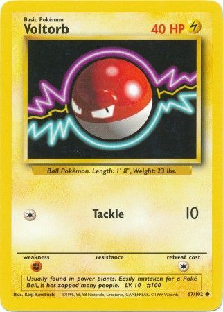 Voltorb (67/102) [Base Set Unlimited] - Destination Retro