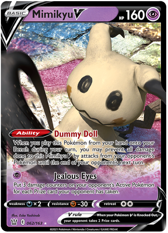 Mimikyu V (062/163) [Sword & Shield: Battle Styles] - Destination Retro