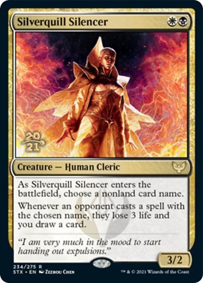 Silverquill Silencer [Strixhaven: School of Mages Prerelease Promos] - Destination Retro