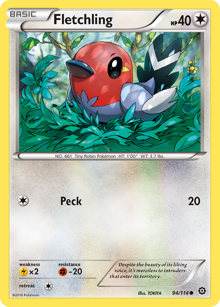 Fletchling (94/114) [XY: Steam Siege] - Destination Retro