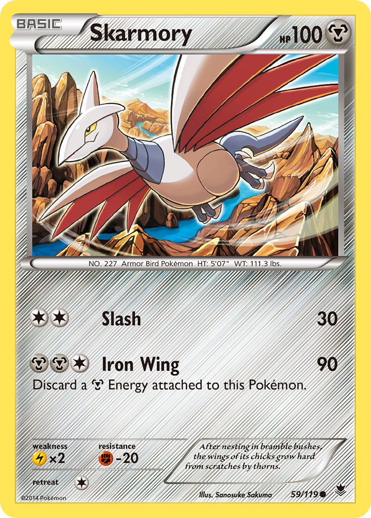 Skarmory (59/119) [XY: Phantom Forces] - Destination Retro