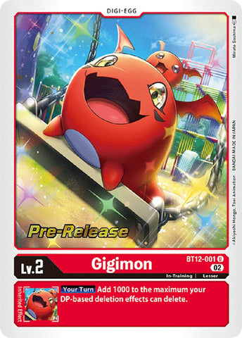 Gigimon [BT12-001] [Across Time Pre-Release Cards] - Destination Retro