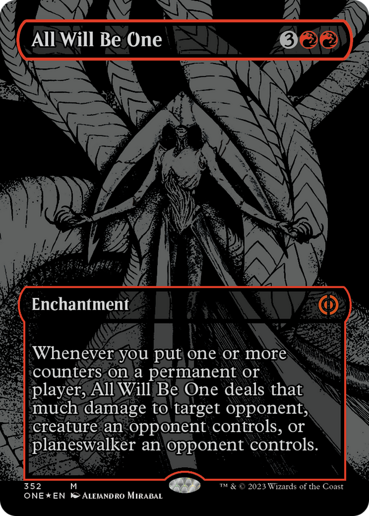 All Will Be One (Oil Slick Raised Foil) [Phyrexia: All Will Be One] - Destination Retro