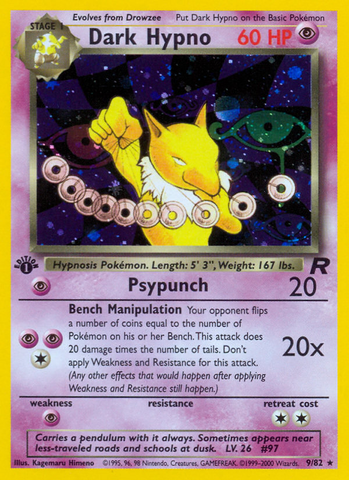 Dark Hypno (9/82) [Team Rocket 1st Edition] - Destination Retro