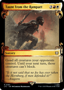 Taunt from the Rampart [The Lord of the Rings: Tales of Middle-Earth Commander Showcase Scrolls] - Destination Retro