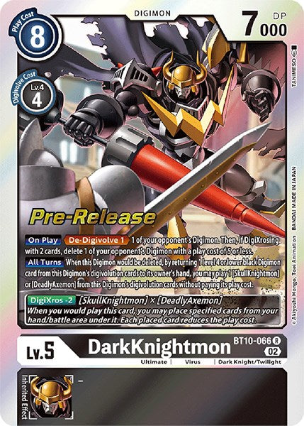 DarkKnightmon [BT10-066] [Xros Encounter Pre-Release Cards] - Destination Retro