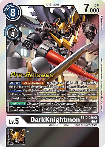 DarkKnightmon [BT10-066] [Xros Encounter Pre-Release Cards] - Destination Retro