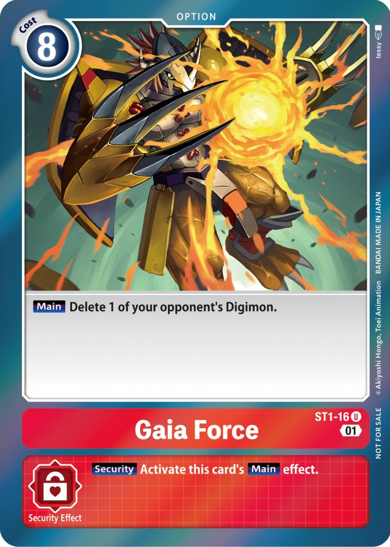 Gaia Force [ST1-16] (ST-11 Special Entry Pack) [Starter Deck: Gaia Red Promos] - Destination Retro