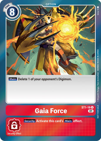 Gaia Force [ST1-16] (ST-11 Special Entry Pack) [Starter Deck: Gaia Red Promos] - Destination Retro